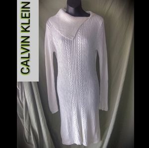 *5 for $30* CALVIN KLEIN CABLE KNIT SWEATER DRESS